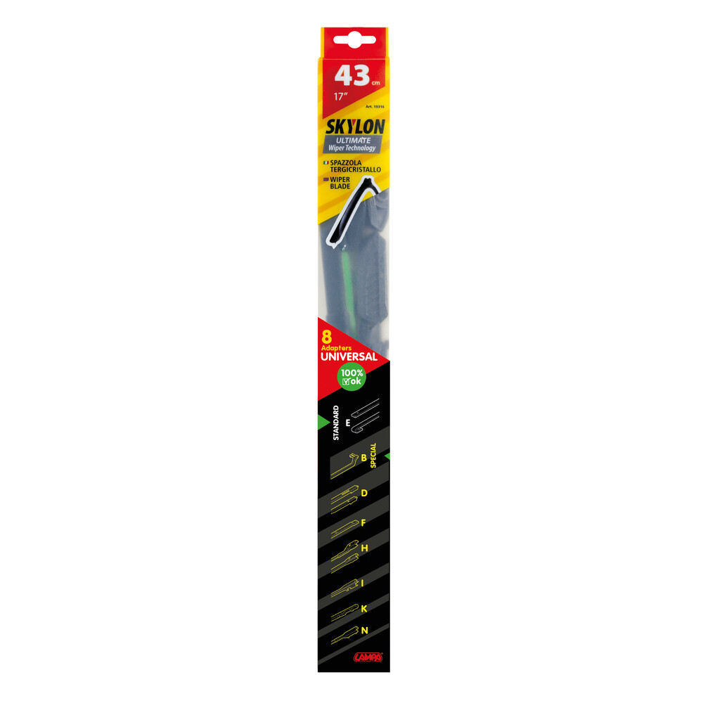 Εικόνα 5 από 5 — Lampa – Υαλοκαθαριστήρας Skylon Multi-Fit System 43cm 17″ Αεροδυναμικής Σχεδίασης, για Αθόρυβη Καθαριότητα – 1 Τεμ. (1931.6)