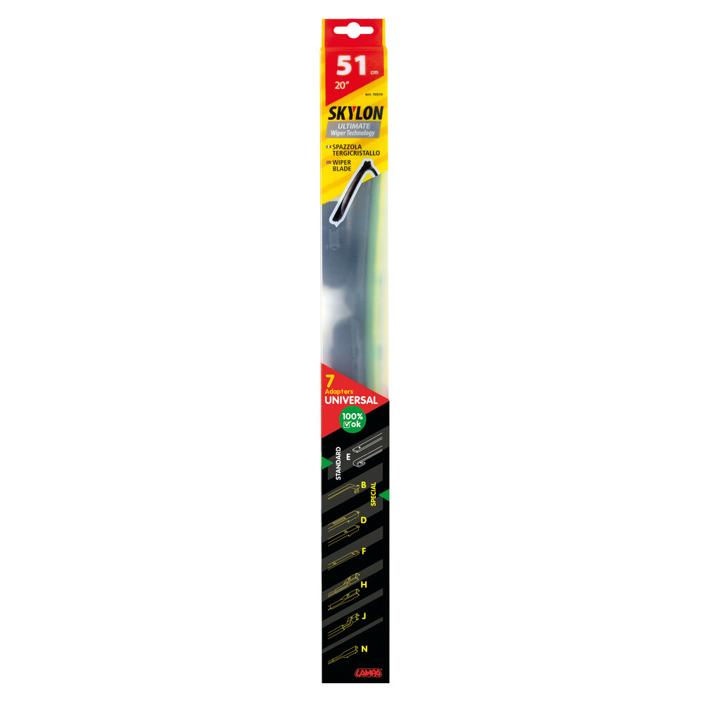 Εικόνα 5 από 5 — Lampa – Υαλοκαθαριστήρας Skylon Multi-Fit System 51 cm (20″), αεροδυναμικός σχεδιασμός για ομαλή σάρωση και μειωμένη τριβή – 1 Τεμ. (L1931.9)