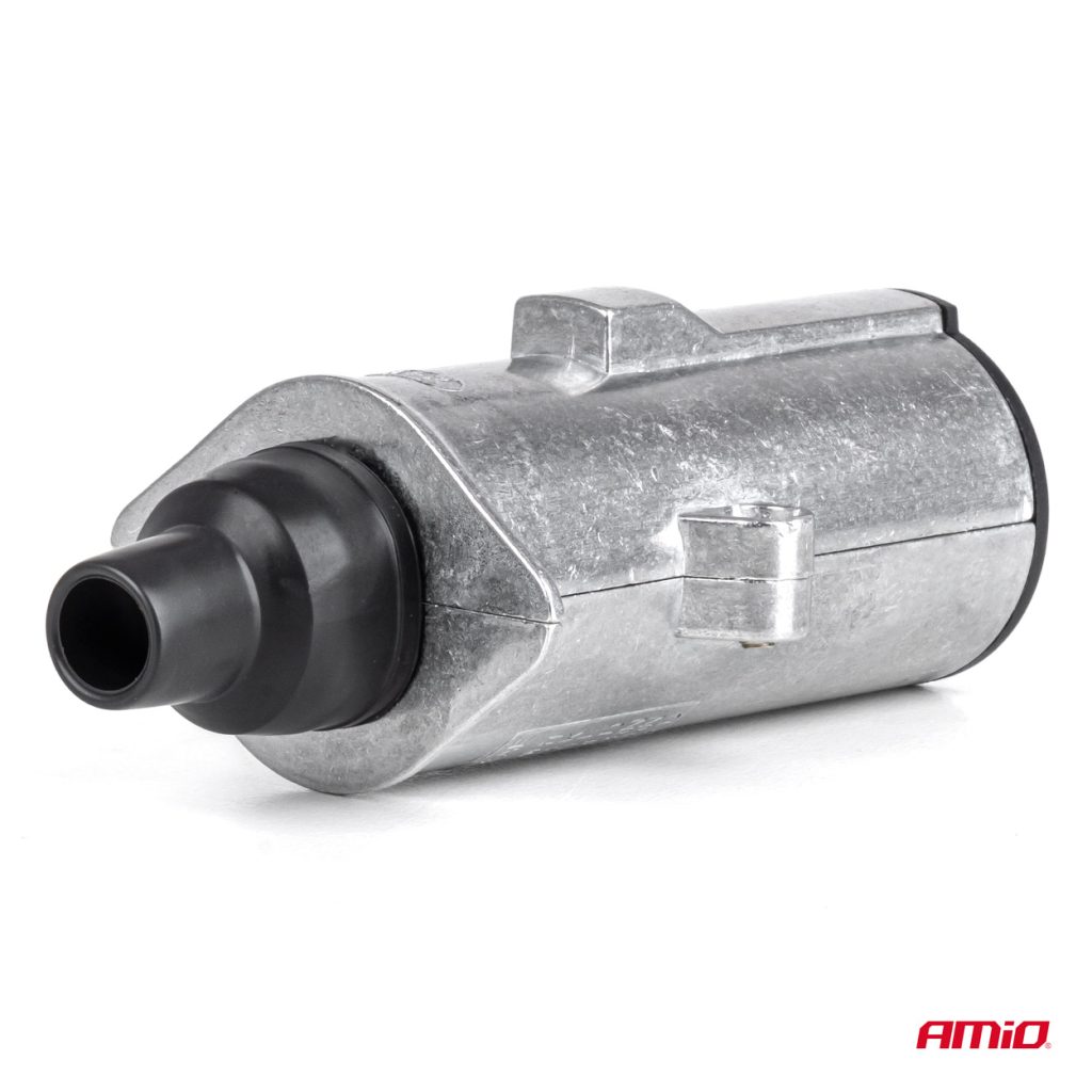 Εικόνα 2 από 5 — Amio – Πρίζα Κοτσαδόρου 24V 7PIN Type N Αλουμινίου Heavy Duty για Ασφαλή Σύνδεση & Καθημερινή Χρήση – 1 Τεμ. (04790/AM)