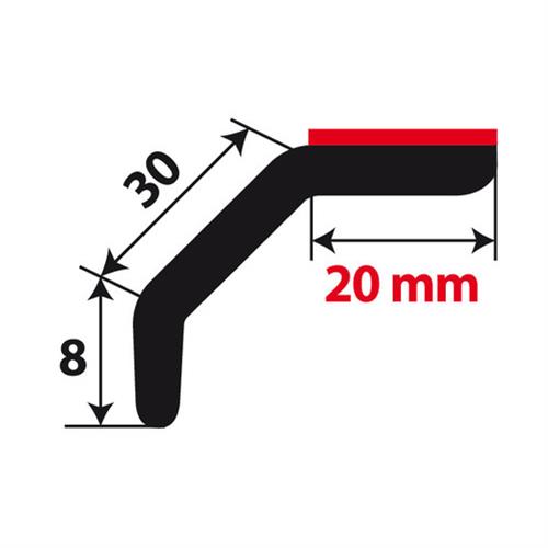 Εικόνα 2 από 5 — ΔΙΑΚΟΣΜΗΤΙΚΟ SPOILER UNI-SKIRT SK-1 20+30+8mm 250cm