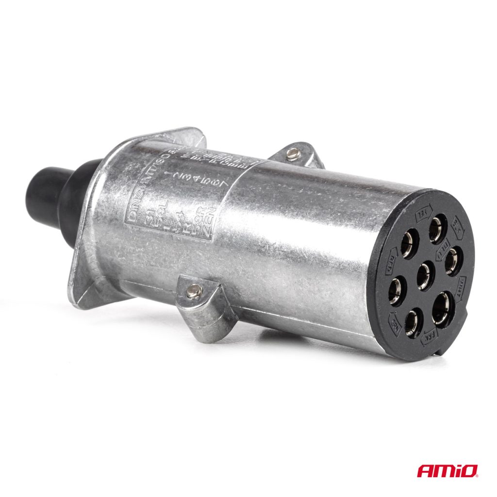 Εικόνα 3 από 5 — Amio – Πρίζα Κοτσαδόρου 24V 7PIN Type N Αλουμινίου Heavy Duty για Ασφαλή Σύνδεση & Καθημερινή Χρήση – 1 Τεμ. (04790/AM)