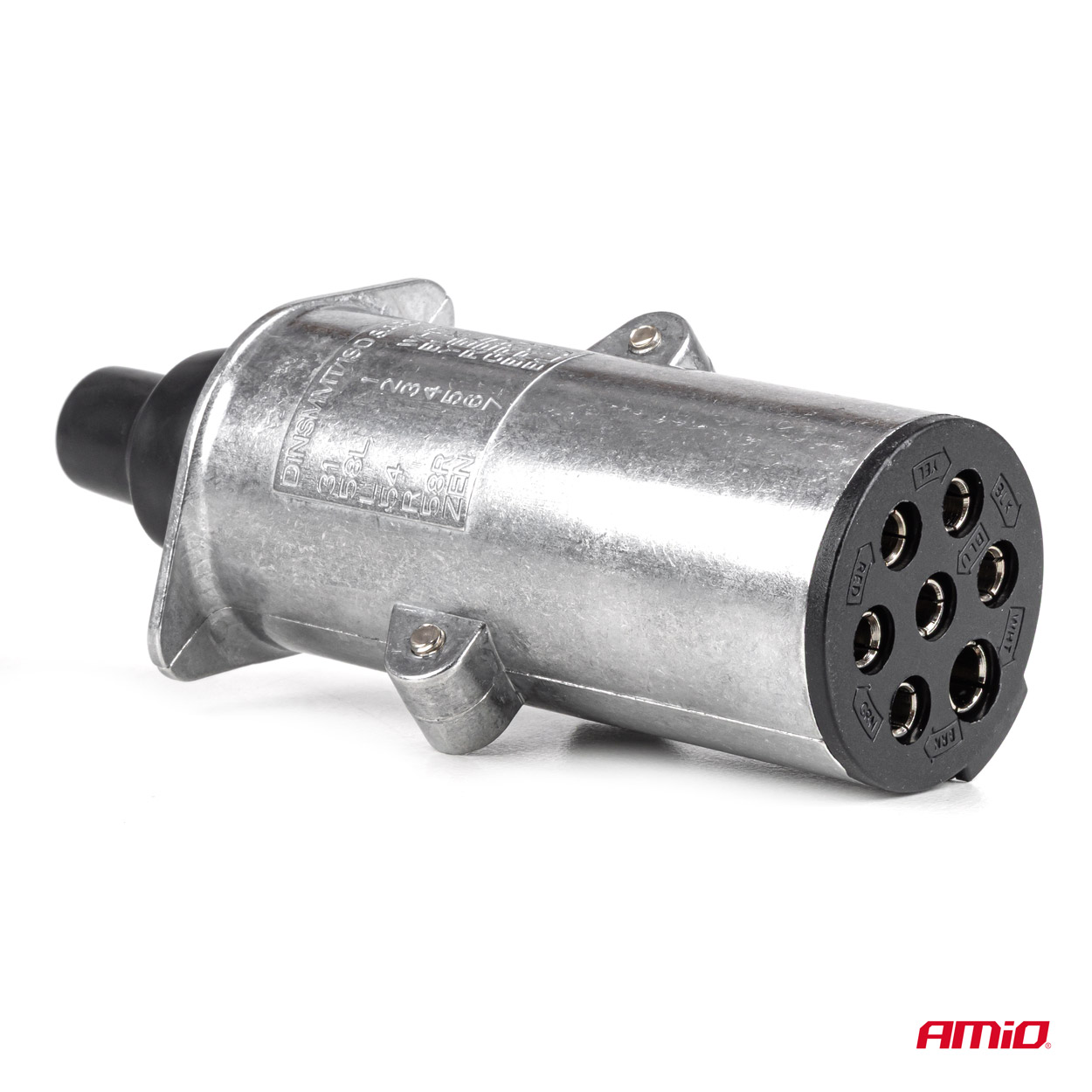 Εικόνα 3 από 5 — Amio – Πρίζα Κοτσαδόρου 24V 7PIN Type N Αλουμινίου Heavy Duty για Ασφαλή Σύνδεση & Καθημερινή Χρήση – 1 Τεμ. (04790/AM)
