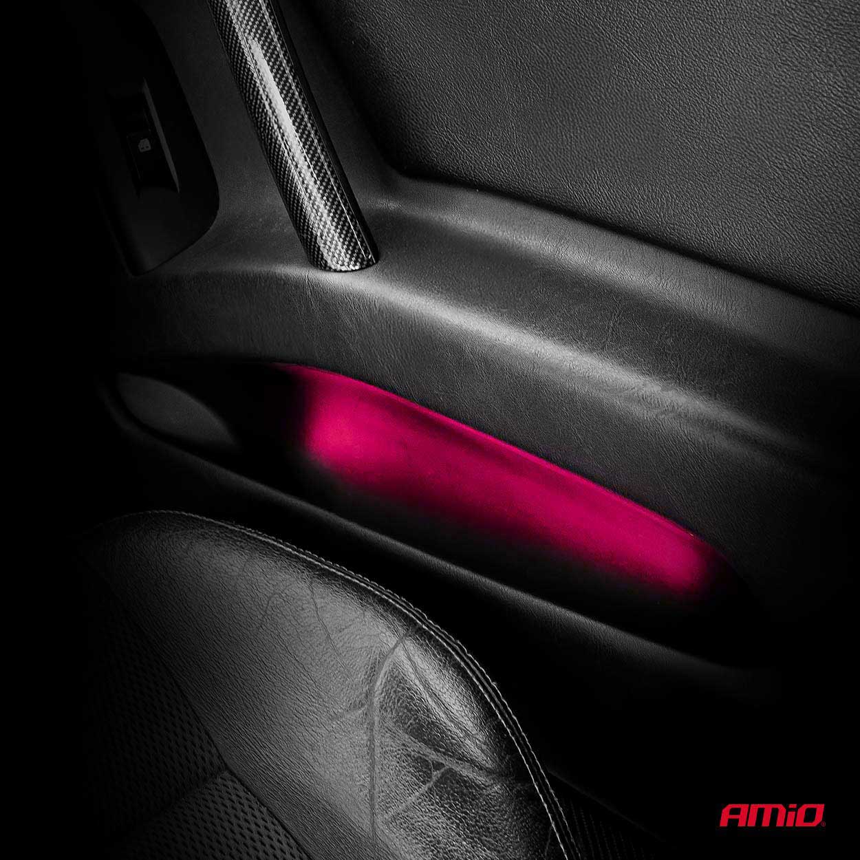 Εικόνα 3 από 10 — Amio – Ταινία LED COB 12V Ροζ 2x30cm Flexible για Εντυπωσιακό Εσωτερικό Φωτισμό & Easy Install – Σετ 2 Τεμ. (04570/AM)