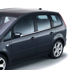 TRIM ΠΑΡΑΘΥΡΩΝ ΑΥΤΟΚΟΛΛΗΤΑ ΧΡΩΜΙΟΥ ΓΙΑ FORD C-MAX 2003-2010 4ΤΕΜ.