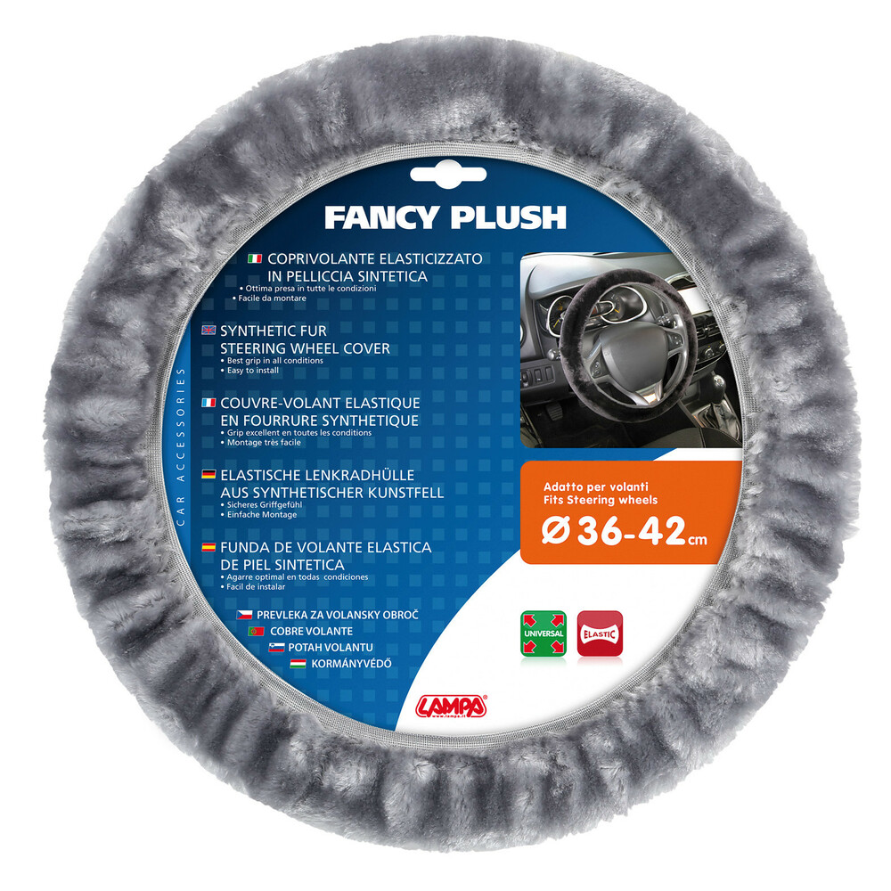 Εικόνα 2 από 2 — ΚΑΛΥΜΜΑ ΤΙΜΟΝΙΟΥ FANCY PLUSH 36-42 ΓΚΡΙ ΓΟΥΝΙΝΟ /ΧΝΟΥΔΩΤΟ