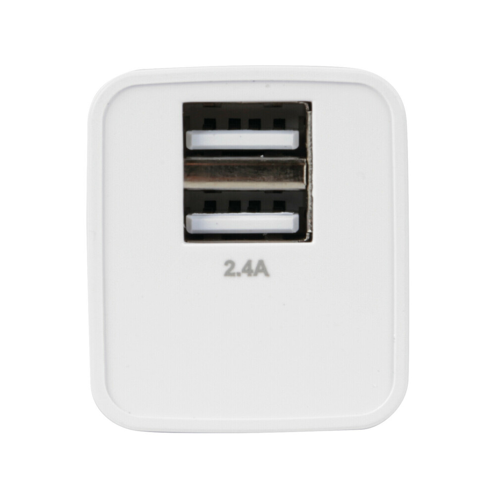 Εικόνα 2 από 3 — ΦΟΡΤΙΣΤΗΣ ME OIKIAKH ΠΡΙΖΑ 220/240V 12W 2400mA ΜΕ 2 ΘΥΡΕΣ USB (A+A) LAMPA – 1 ΤΕΜ