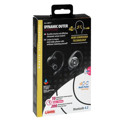 Εικόνα 8 από 8 — ΑΚΟΥΣΤΙΚΑ ΜΕ ΜΙΚΡΟΦΩΝΟ DYNAMIC OUTER EARPHONE BLUETOOTH 4.2 GOLD LINE