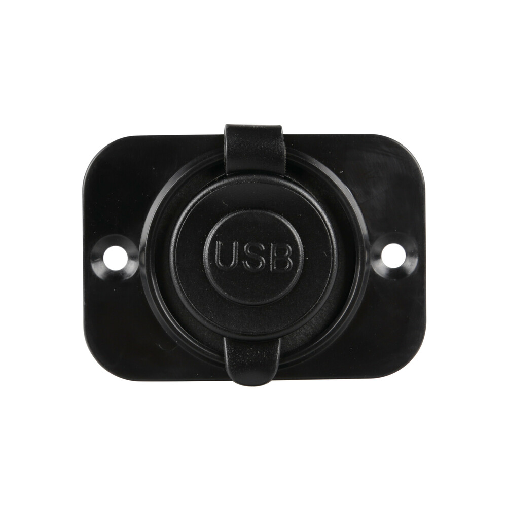 Εικόνα 2 από 4 — ΠΡΙΖΑ USB ΜΕ ΚΑΠΑΚΙ ΚΑΙ 2 ΘΥΡΕΣ USB (A+C) 12/24V 3000mA 15W ΜΑΥΡΗ FAST CHARGE LAMPA – 1 TEM.