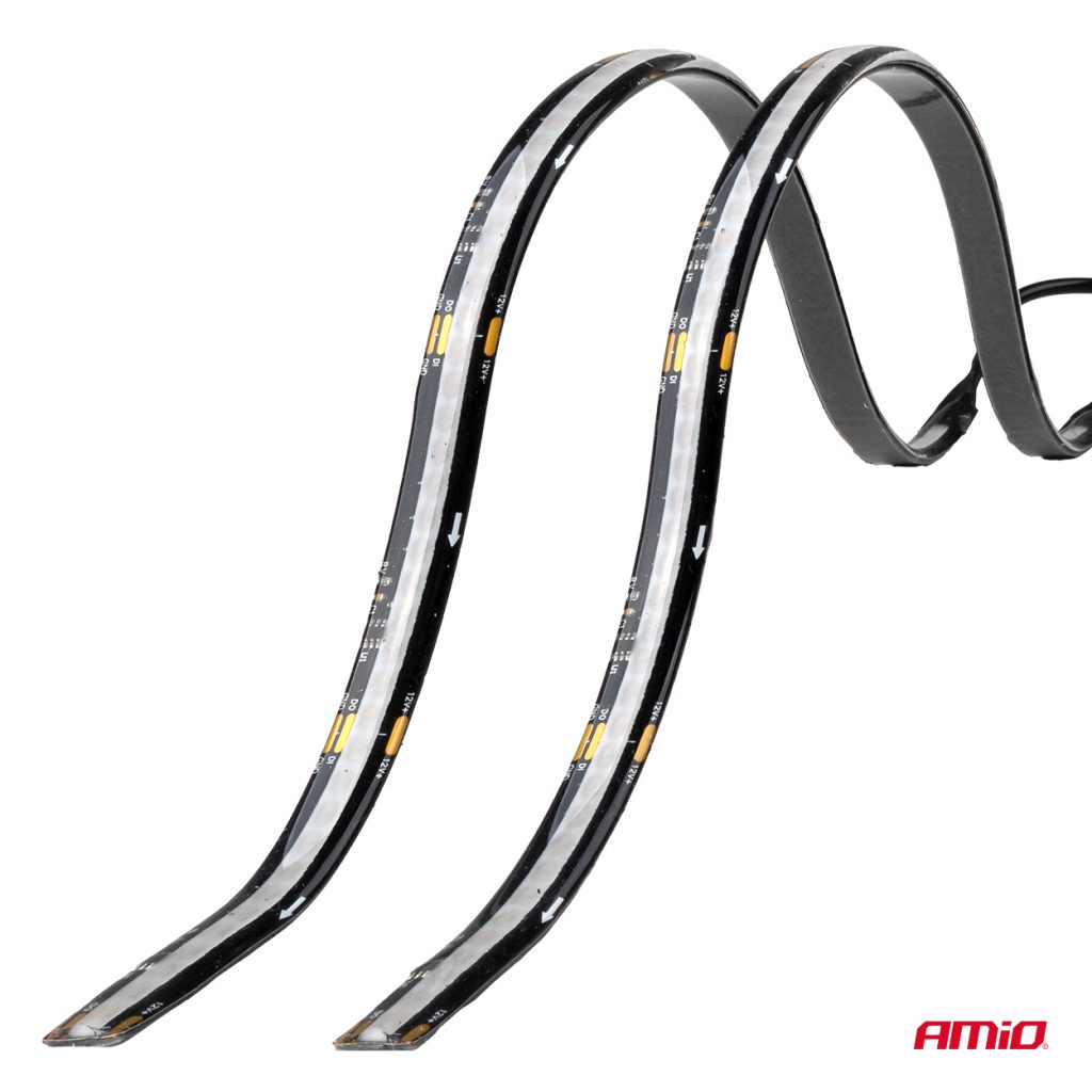 Εικόνα 4 από 10 — Amio – Ταινία LED RGB 12V 2x30cm Flexible με Τηλεχειριστήριο για Πολύχρωμο Εσωτερικό Φωτισμό & Easy Control – Σετ 2 Τεμ. (04579/AM)