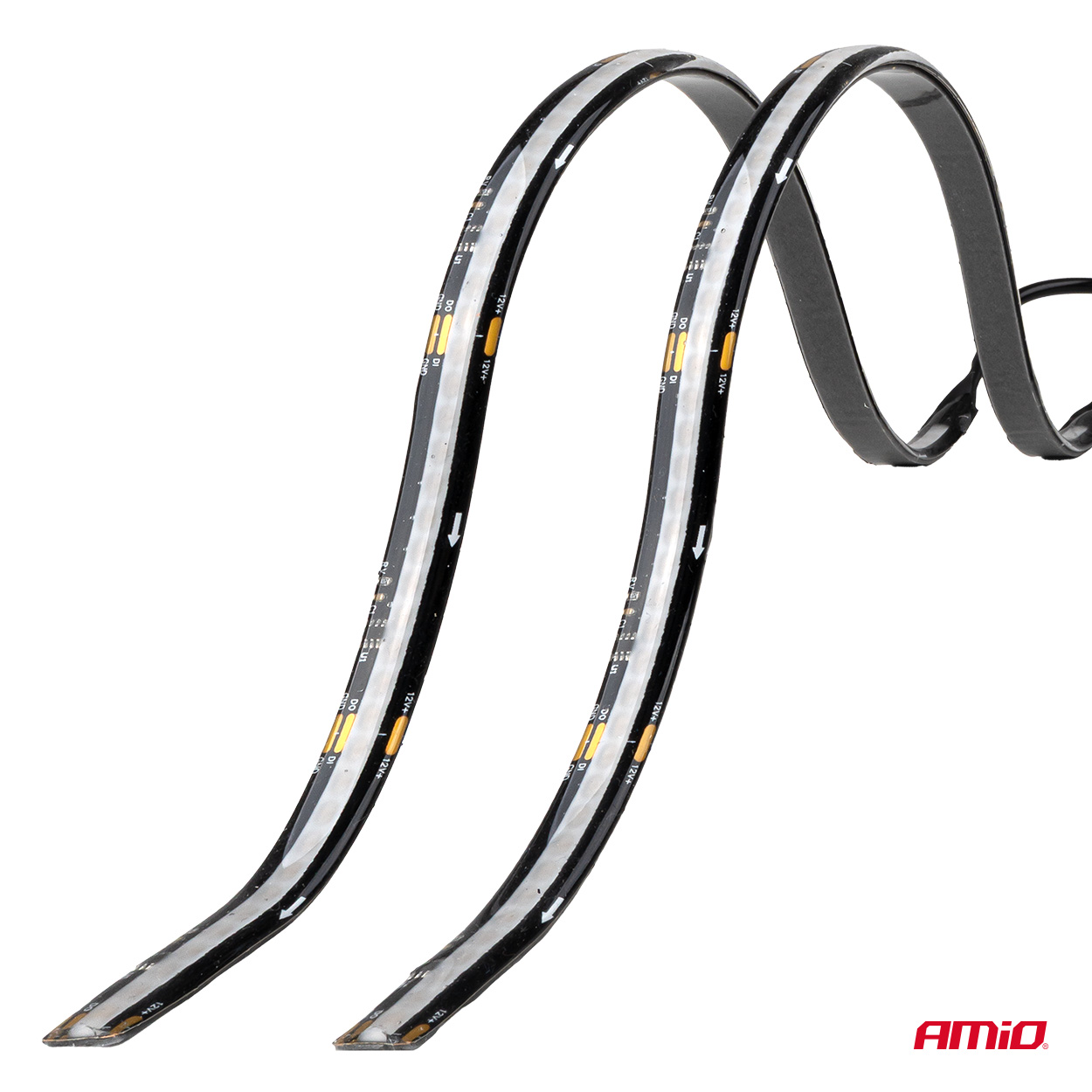 Εικόνα 4 από 10 — Amio – Ταινία LED RGB 12V 2x30cm Flexible με Τηλεχειριστήριο για Πολύχρωμο Εσωτερικό Φωτισμό & Easy Control – Σετ 2 Τεμ. (04579/AM)