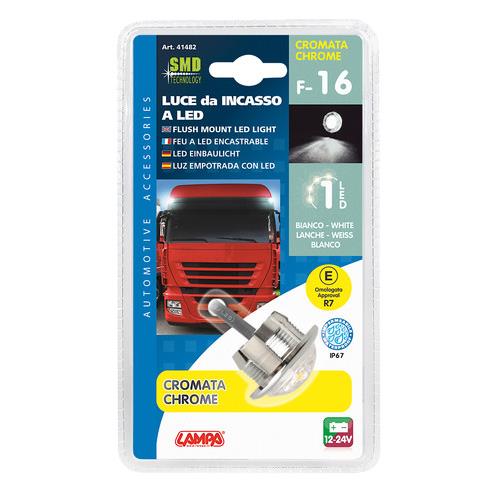 Εικόνα 3 από 3 — ΦΩΣ ΟΓΚΟΥ 12/24V LED ΛΕΥΚΟ ΣΤΡΟΓΓΥΛΟ 19,5mm 1ΤΕΜ.
