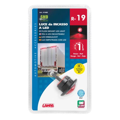 Εικόνα 2 από 3 — ΦΩΣ ΟΓΚΟΥ ΦΟΡΤΗΓΟΥ 1SMD LED ΚΟΚΚΙΝΟ 12/24V 18mm R-19 1ΤΕΜ.