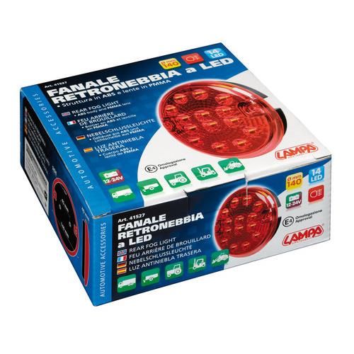 Εικόνα 4 από 5 — ΦΩΣ ΦΟΡΤΗΓΟΥ ΠΙΣΩ 12/24V 14LED ΚΟΚΚΙΝΟ ΣΤΡΟΓΓΥΛΟ 140mm 1ΤΕΜ.