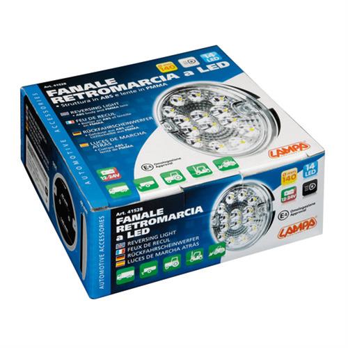 Εικόνα 4 από 5 — ΦΩΣ ΦΟΡΤΗΓΟΥ ΠΙΣΩ 12/24V 14LED ΔΙΑΦΑΝΟ ΣΤΡΟΓΓΥΛΟ 140mm 1ΤΕΜ.