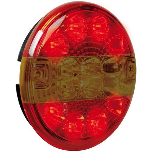 Εικόνα 2 από 7 — ΦΩΣ ΦΟΡΤΗΓΟΥ ΠΙΣΩ 12/24V 14LED ΚΟΚΚΙΝΟ/ΠΟΡΤΟΚΑΛΙ 3 ΧΡΗΣΕΩΝ ΣΤΡΟΓΓΥΛΟ 140mm 1ΤΕΜ.