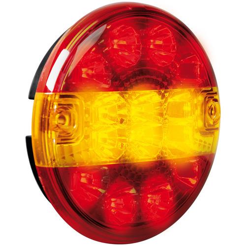 Εικόνα 4 από 7 — ΦΩΣ ΦΟΡΤΗΓΟΥ ΠΙΣΩ 12/24V 14LED ΚΟΚΚΙΝΟ/ΠΟΡΤΟΚΑΛΙ 3 ΧΡΗΣΕΩΝ ΣΤΡΟΓΓΥΛΟ 140mm 1ΤΕΜ.
