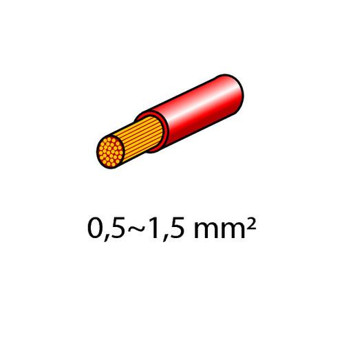 Εικόνα 2 από 3 — ΦΙΣΑΚΙΑ (ΘΗΛΥΚΑ – ΚΟΚΚΙΝΑ – 6.3 Χ 0.8mm) – 10 ΤΕΜ.