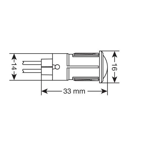 Εικόνα 2 από 3 — ΛΑΜΠΑΚΙ ΣΥΝΑΓΕΡΜΟΥ 12/24V 14mm ΚΟΚΚΙΝΟ