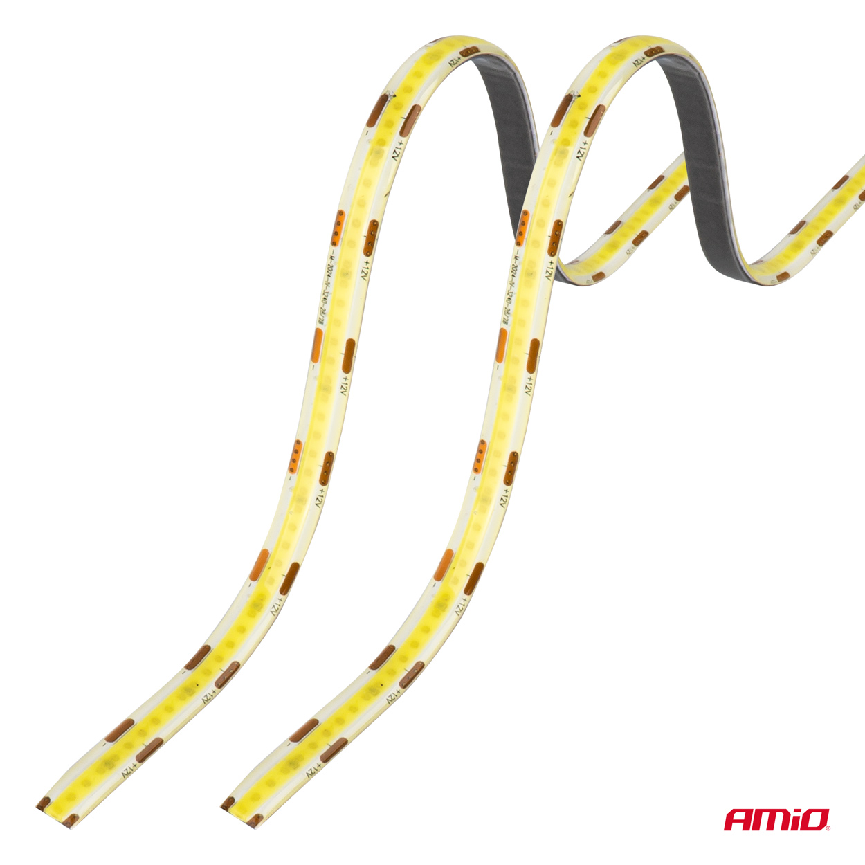 Εικόνα 5 από 10 — Amio – Ταινία LED COB 12V Λευκή 2x30cm Flexible για Ισχυρό Εσωτερικό Φωτισμό & Easy Install – Σετ 2 Τεμ. (04569/AM)