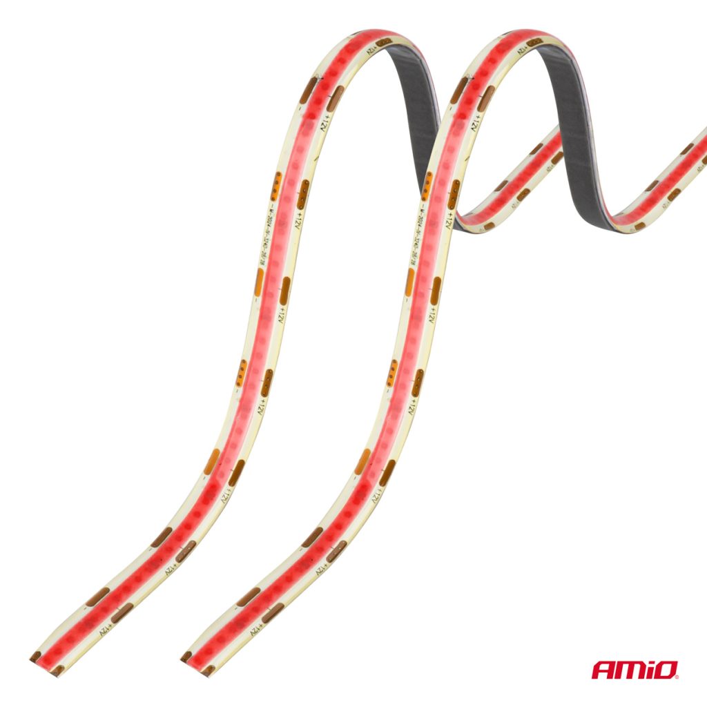 Εικόνα 5 από 10 — Amio – Ταινία LED COB 12V Ροζ 2x30cm Flexible για Εντυπωσιακό Εσωτερικό Φωτισμό & Easy Install – Σετ 2 Τεμ. (04570/AM)