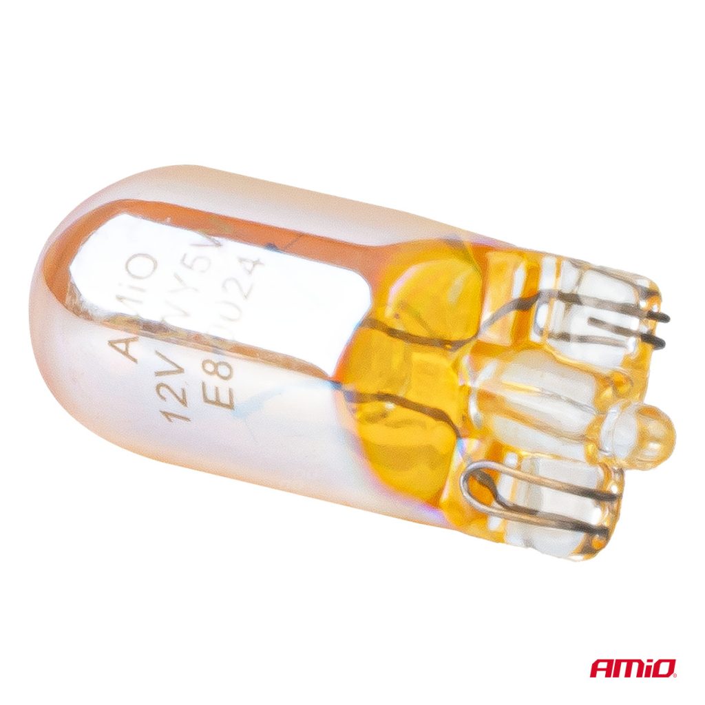 Εικόνα 5 από 6 — Amio – Λάμπες Αλογόνου WY5W W2.1×9.5d Καρφωτές 12V 5W Πορτοκαλί Lumitec για Φλας & Καθαρή Σήμανση – Σετ 2 Τεμ. (04626/AM)