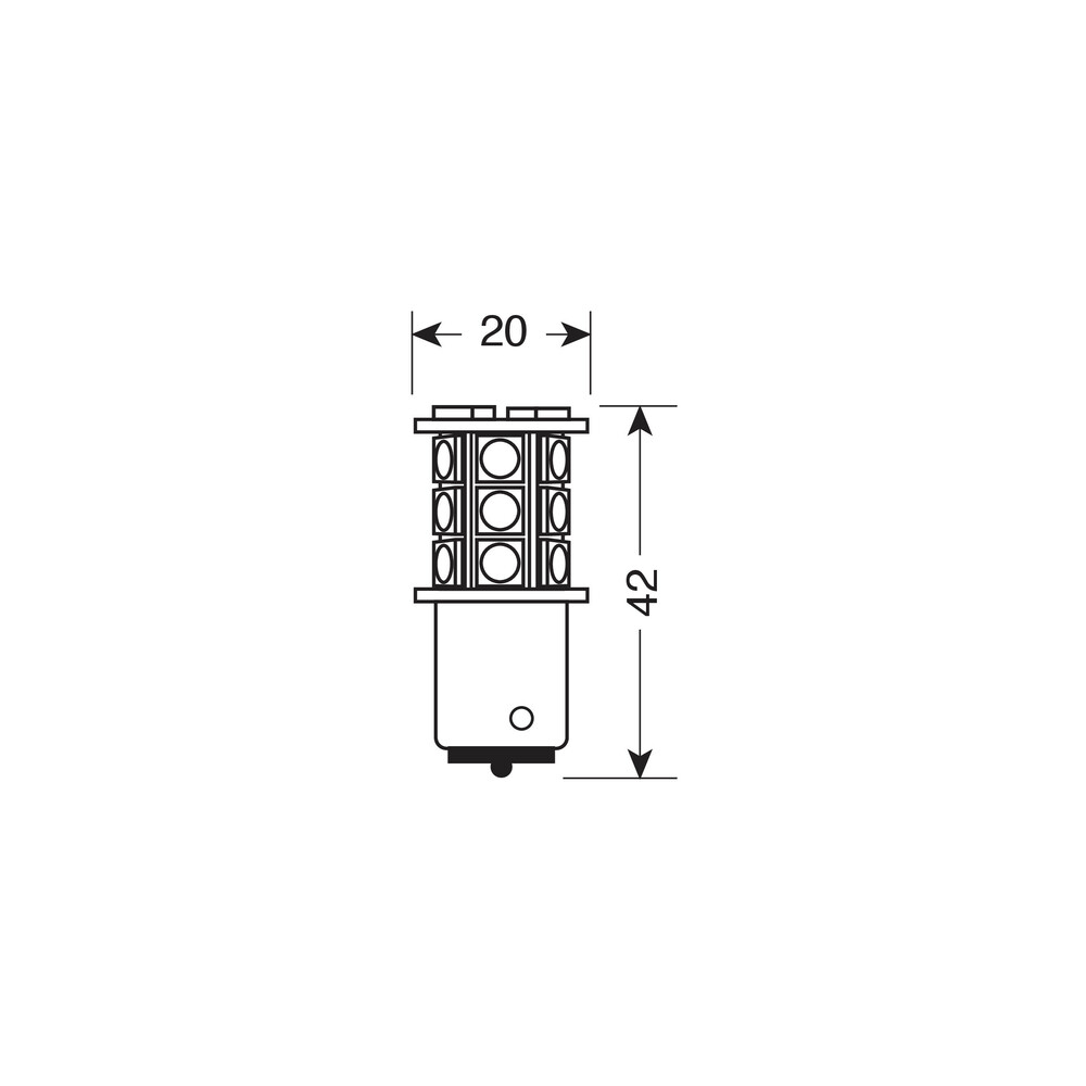 Εικόνα 3 από 4 — ΛΑΜΠΑΚΙ P21W 12V BA15s HYPER-LED48