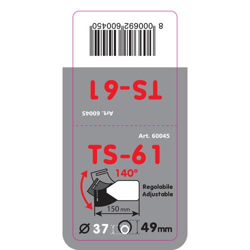 Εικόνα 2 από 4 — ΑΚΡΟ ΕΞΑΤΜΙΣΗΣ TS-61 37-49mm – ΛΟΞΟ 140 ΜΟΙΡΕΣ