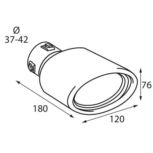 Εικόνα 2 από 3 — ΑΚΡΟ ΕΞΑΤΜΙΣΗΣ TS-65 Φ37-42mm