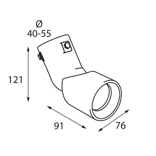 Εικόνα 3 από 4 — ΑΚΡΟ ΕΞΑΤΜΙΣΗΣ TS-67 40-55mm ΛΟΞΟ 110 ΜΟΙΡΕΣ