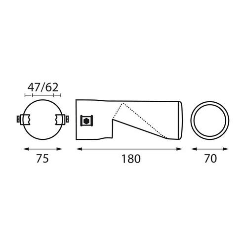 Εικόνα 7 από 8 — ΑΚΡΟ ΕΞΑΤΜΙΣΗΣ TS-70 45-72mm ΚΟΜΜΕΝΟ