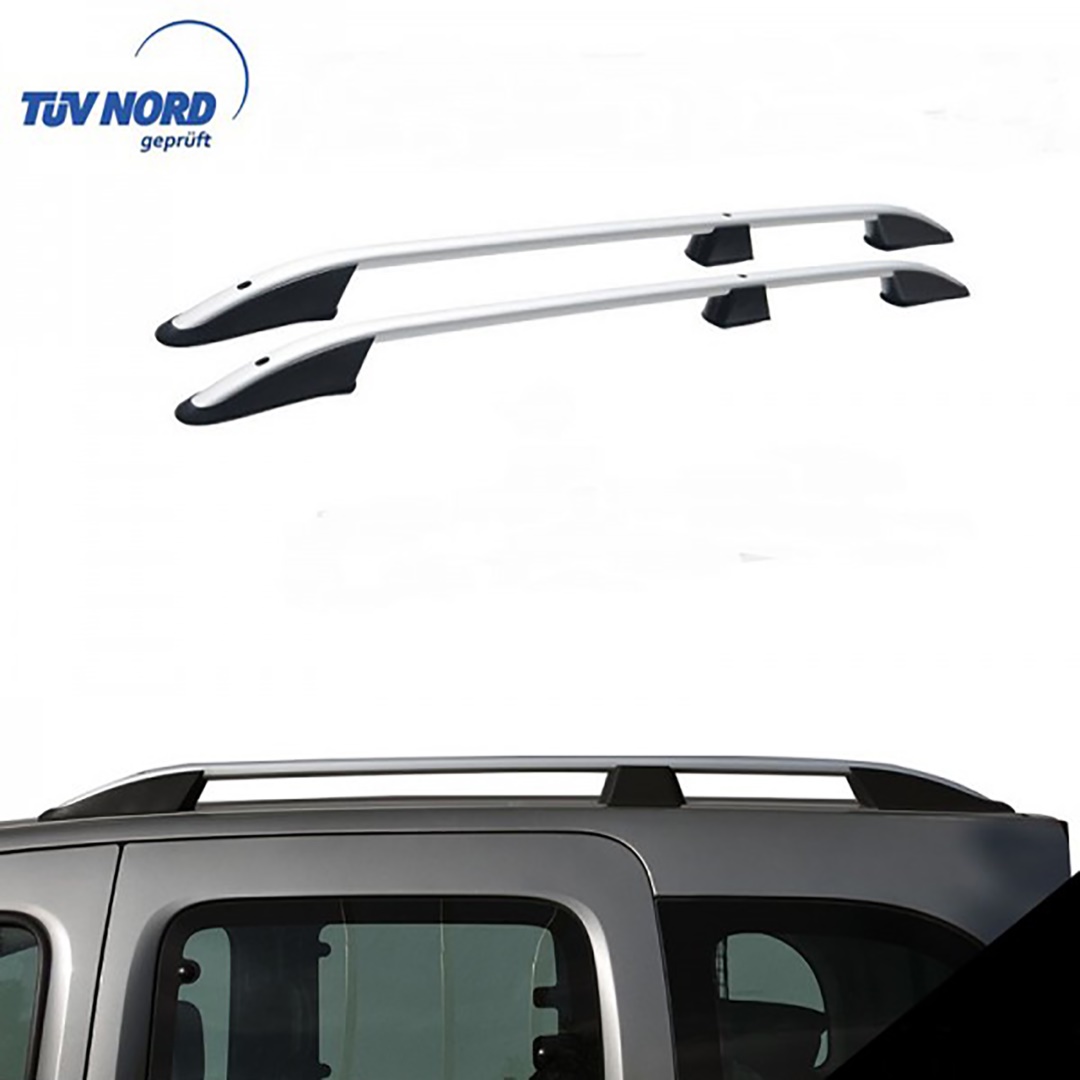 Εικόνα 5 από 7 — ΜΠΑΡΕΣ ΟΡΟΦΗΣ ΓΙΑ MERCEDES CITAN ELEGANCE W415 2013+ ΜΑΚΡΥ / RENAULT KANGOO 2008-2021 ΠΑΡΑΛΛΗΛΕΣ ΑΛΟΥΜΙΝΙΟΥ L2 ΑΣΗΜΙ