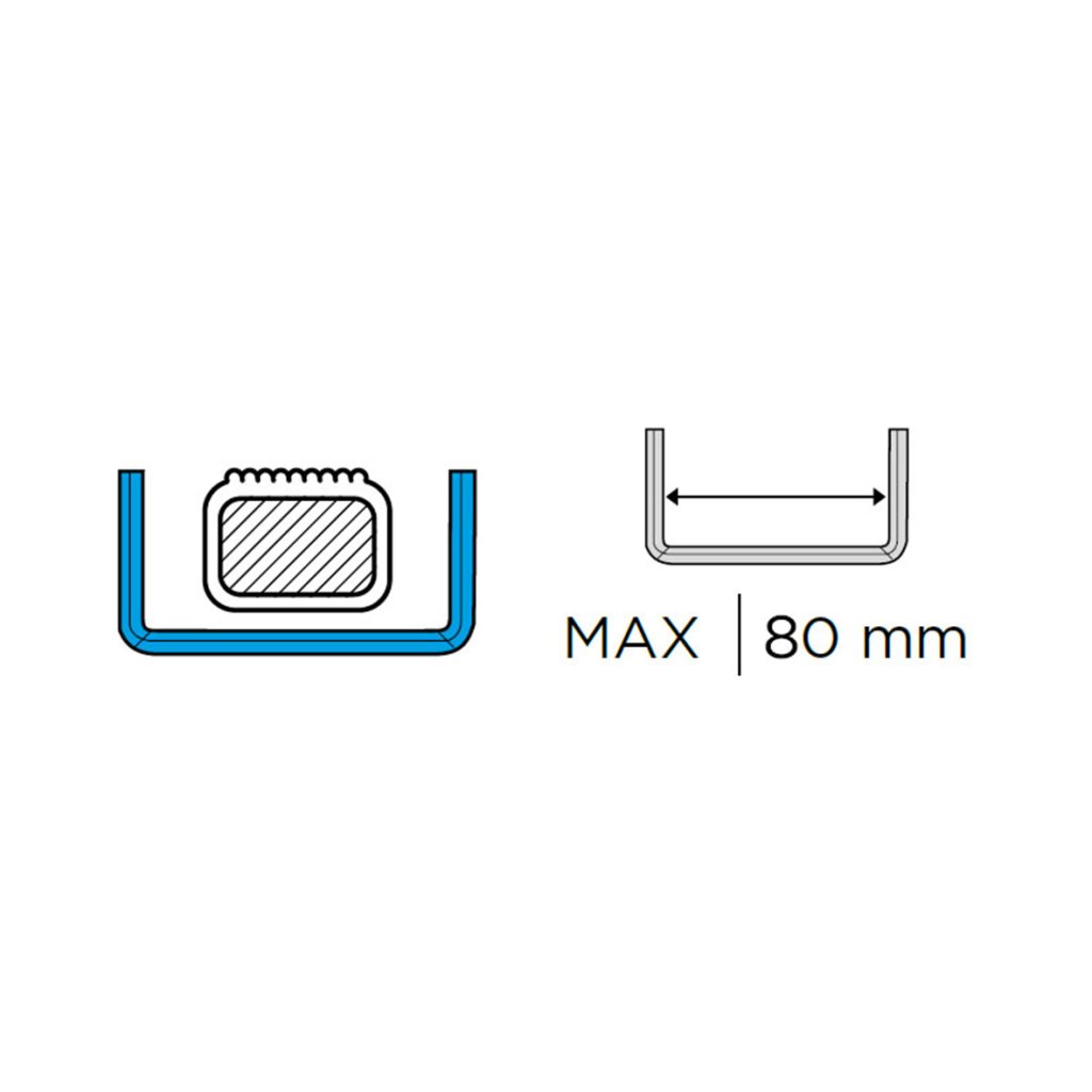 Εικόνα 2 από 3 — U-BOLT ΣΥΣΤΗΜΑ ΔΕΣΗΣ (FITTING SYSTEM) 800mm MARATHON ΜΠΑΓΚΑΖΙΕΡΩΝ ΟΡΟΦΗΣ ΣΕ ΜΠΑΡΕΣ – MENABO