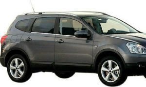 TRIM ΠΑΡΑΘΥΡΩΝ ΑΥΤΟΚΟΛΛΗΤΑ ΧΡΩΜΙΟΥ 4ΤΕΜ. ΓΙΑ NISSAN QASHQAI+2 5D 2010-2014