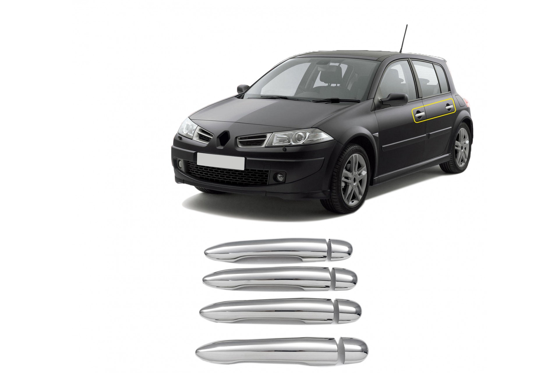 Εικόνα 1 από 4 — ΧΕΡΟΥΛΙΑ ΠΟΡΤΑΣ ΓΙΑ RENAULT GRAND SCENIC 3 2010+  ΧΡΩΜΙΟ ΜΕΤΑΛΛΙΚΑ 4ΤΕΜ.