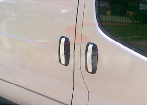 ΧΕΡΟΥΛΙΑ ΠΟΡΤΑΣ ΓΙΑ RENAULT TRAFIC 2001-2010 ΧΡΩΜΙΟ ΜΕΤΑΛΛΙΚΑ 5ΤΕΜ.