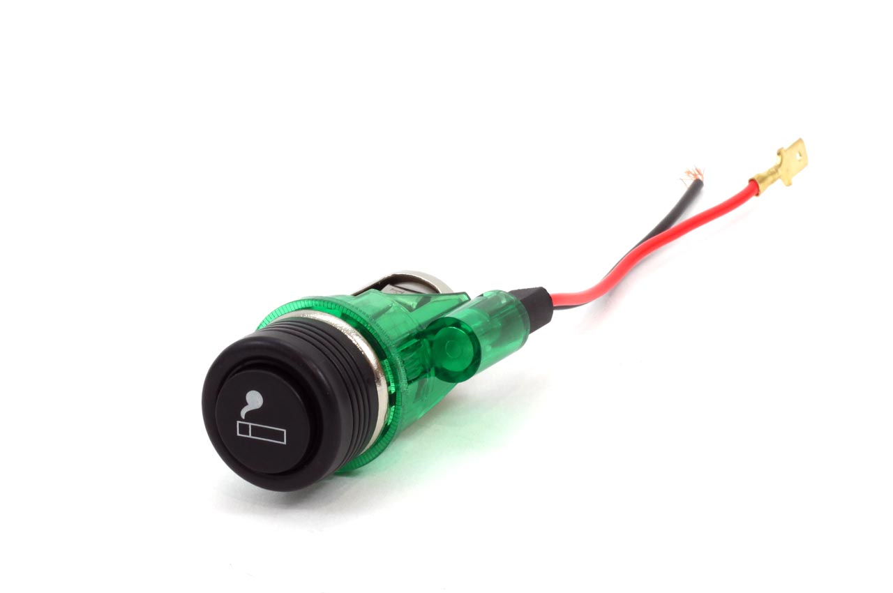 Εικόνα 1 από 1 — Amio – Κιτ αναπτήρα 12V Euro-Style με καλώδιο και ενσωματωμένο φωτισμό, περιλαμβάνει αρσενική και θηλυκή υποδοχή, ανθεκτική κατασκευή για ασφαλή τροφοδοσία ηλεκτρικών συσκευών σε αυτοκίνητα και τροχόσπιτα – 1 τεμ. (01260/AM)