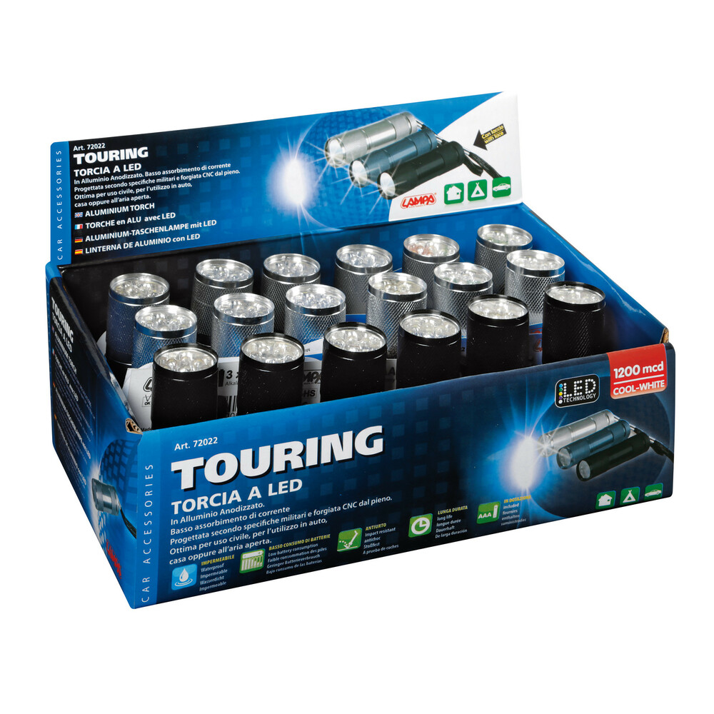 Εικόνα 1 από 1 — ΦΑΚΟΣ TOURING 9 LED – 1200 MCD – 90 Χ 26 mm (ΑΔΙΑΒΡΟΧΟΣ/ΑΛΟΥΜΙΝΙΟΥ) LAMPA – ΚΟΥΤΙ 18 ΤΕΜ
