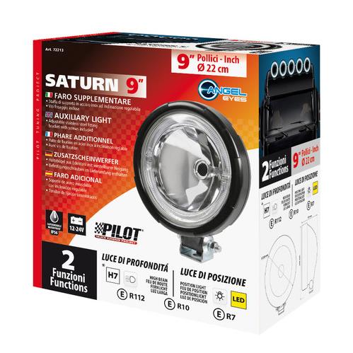 Εικόνα 5 από 6 — ΠΡΟΒΟΛΕΑΣ SATURN 9 INCH 12/24V-H7 ΚΑΡΦΙ ΜΕ LED ΘΕΣΕΩΣ ΣΤΡΟΓΓΥΛΟΣ 220mm 1ΤΕΜ.