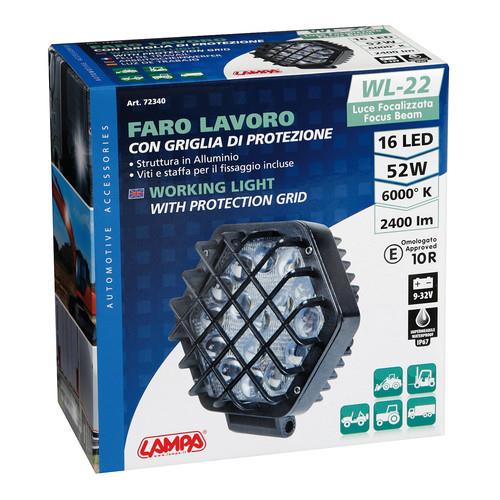 Εικόνα 5 από 5 — ΠΡΟΒΟΛΕΑΣ ΕΡΓΑΣΙΑΣ WL-22 16LED 52W 2400lm 9-32V (138 x 140 x 70 mm) ΚΑΡΦΙ -1 ΤΕΜ.
