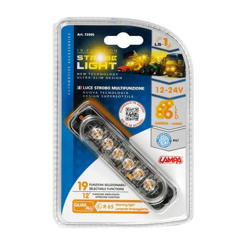 Εικόνα 4 από 4 — ΣΤΡΟΜΠΟ ΠΟΡΤΟΚΑΛΙ LS1 12/24V ΜΕ 6 LED 19 ΧΡΗΣΕΩΝ ΑΔΙΑΒΡΟΧΟ 113x28mm 1ΤΕΜ.