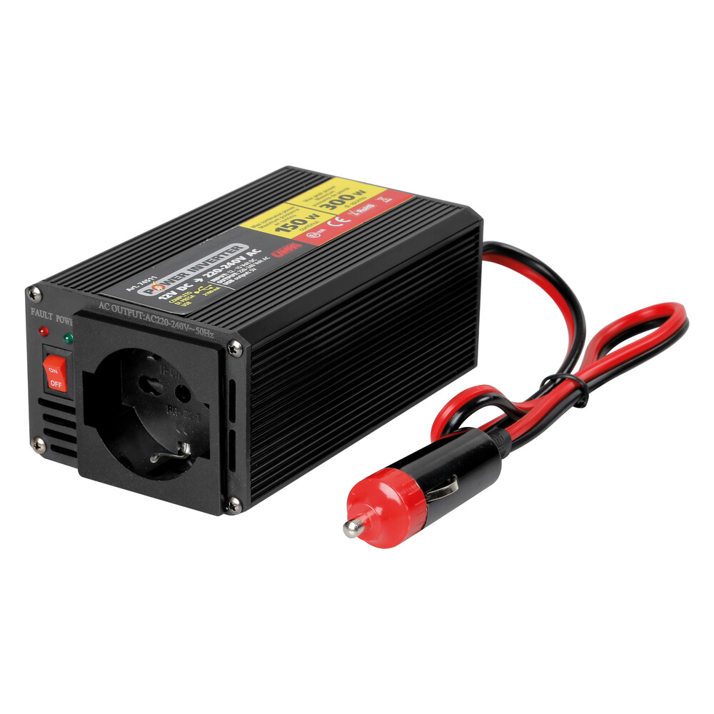Εικόνα 1 από 3 — POWER INVERTER 150 ΜΕΤΑΤΡΟΠΕΑΣ 12V > 220V MAX POWER 150W – PEAK POWER 300W