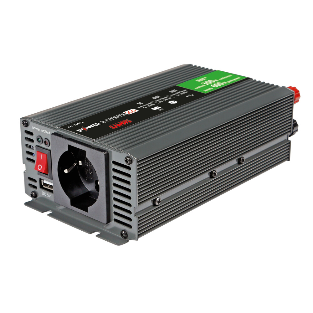 Εικόνα 1 από 7 — POWER INVERTER 300 ΜΕΤΑΤΡΟΠΕΑΣ 12V > 220V MAX POWER 300W – PEAK POWER 600W