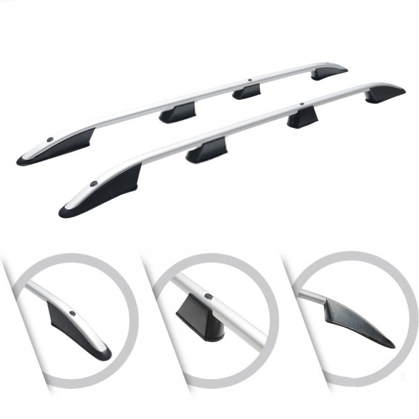 Εικόνα 1 από 2 — ΜΠΑΡΕΣ ΟΡΟΦΗΣ ΓΙΑ FORD TRANSIT CONNECT / TOURNEO CONNECT / VW CADDY 2021+ ΠΑΡΑΛΛΗΛΕΣ L1 ΑΛΟΥΜΙΝΙΟΥ ΑΣΗΜΙ ΟMTEC – 2 TEMΑΧΙΑ