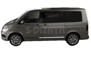 TRIM ΠΑΡΑΘΥΡΩΝ ΑΥΤΟΚΟΛΛΗΤΑ ΧΡΩΜΙΟΥ 2ΤΕΜ. ΓΙΑ VW T6 TRANSPORTER VAN 2015+