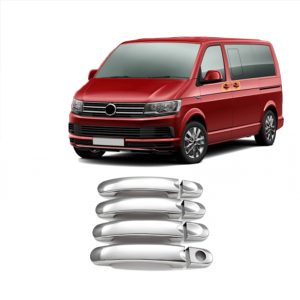 ΧΕΡΟΥΛΙΑ ΠΟΡΤΑΣ ΓΙΑ VW T6 TRANSPORTER VAN 2015+ 4 ΠΟΡΤΕΣ ΧΡΩΜΙΟ ΜΕΤΑΛΛΙΚΑ