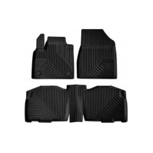Πατάκια Αυτοκινήτου No77 Σκαφάκια για Renault Kangoo III 1st and 2nd rows 2021-> 3τμχ Frogum