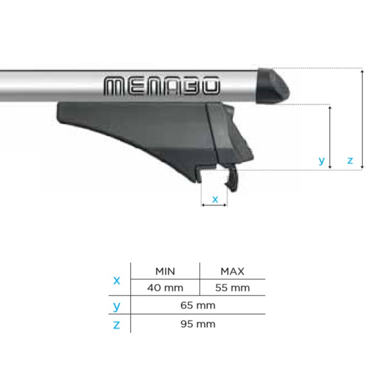 Εικόνα 11 από 11 — ΜΠΑΡΕΣ ΟΡΟΦΗΣ ΑΛΟΥΜΙΝΙΟΥ TIGER XL SILVER 131,5 cm ΣΕ ΑΣΗΜΙ ΧΡΩΜΑ ΓΙΑ ΟΡΟΦΗ ΜΕ FLUSH ΚΑΙ RAISED RAILS MENABO – 2 ΤΕΜ.