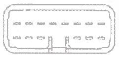 Εικόνα 2 από 2 — Διακόπτης για MITSUBISHI LANCER 04-06 /GALANT 04-09 πολλαπλός με 14 επαφές
