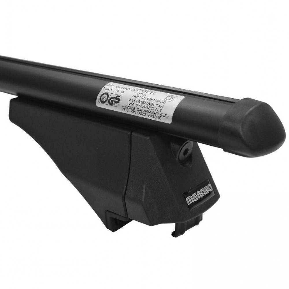 Εικόνα 3 από 9 — MENABO ΜΠΑΡΕΣ ΟΡΟΦΗΣ ΑΛΟΥΜΙΝΙΟΥ TIGER XL Black 131.5 cm ΣΕ ΜΑΥΡΟ ΧΡΩΜΑ ΓΙΑ Chery Tiggo 8 09/2024 >  5πορτο / SUV ΜΕ  FLUSH RAILS – 2 ΤΕΜ. (8600/MB)