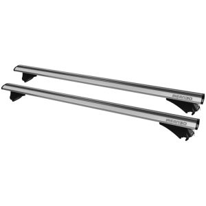 MENABO ΜΠΑΡΕΣ ΟΡΟΦΗΣ ΑΛΟΥΜΙΝΙΟΥ LEOPARD XL SILVER 135 cm ΣΕ ΑΣΗΜΙ ΧΡΩΜΑ ΓΙΑ Volvo XC90 5 doors 2014> ME RAISED RAILS - 2 ΤΕΜ. (8860/MB)